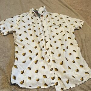 Good vibes slim fit button down T